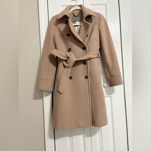 J crew Stadium Cloth Boulevard Trench Coat, Size 8P, color Tan - Picture 2 of 10